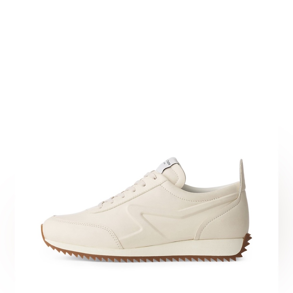 NEW Rag & Bone Retro Running Sneakers Leather Calfskin Birch US Size 6.5 No Box